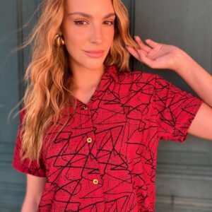 Blusa Rajada vermelha